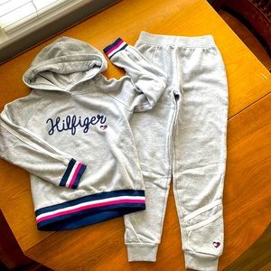 Tommy Hilfiger Grey Sweat Suit Sz 6x